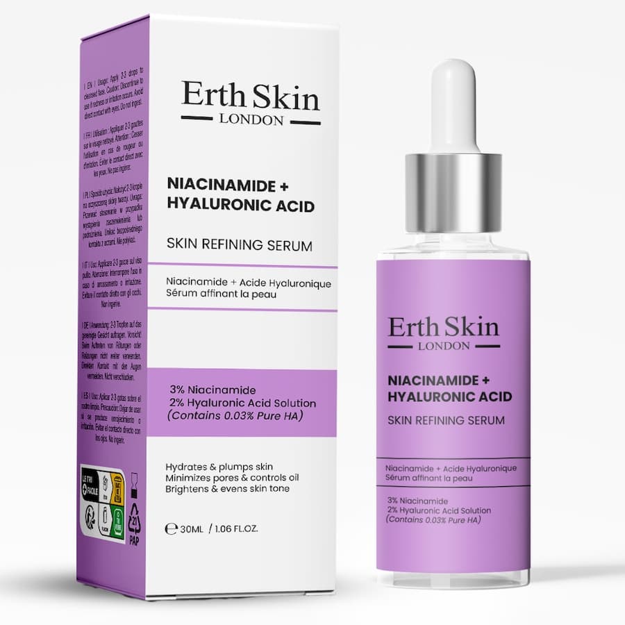 Niacynamid + Kwas hialuronowy Serum wygładzające skórę Serum z kwasem hialuronowym Damski