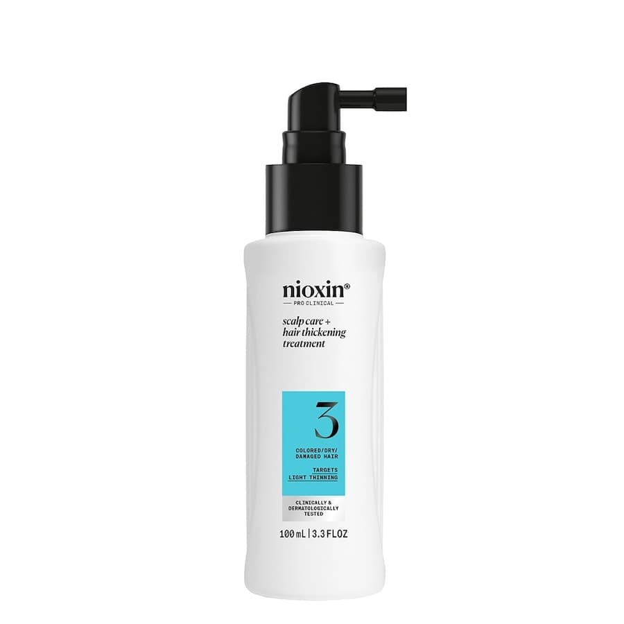 Nioxin System 3 serum bez spłukiwania do skóry glowy i włosów farbowanych, lekko przerzedzonych, Maski do włosów