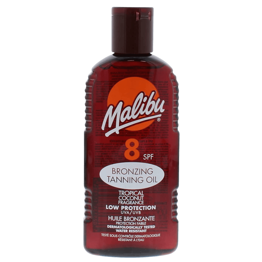 Bronzing Tanning Oil olejek do opalania brązujący tropikalny kokos SPF8 Ochrona przeciwsłoneczna