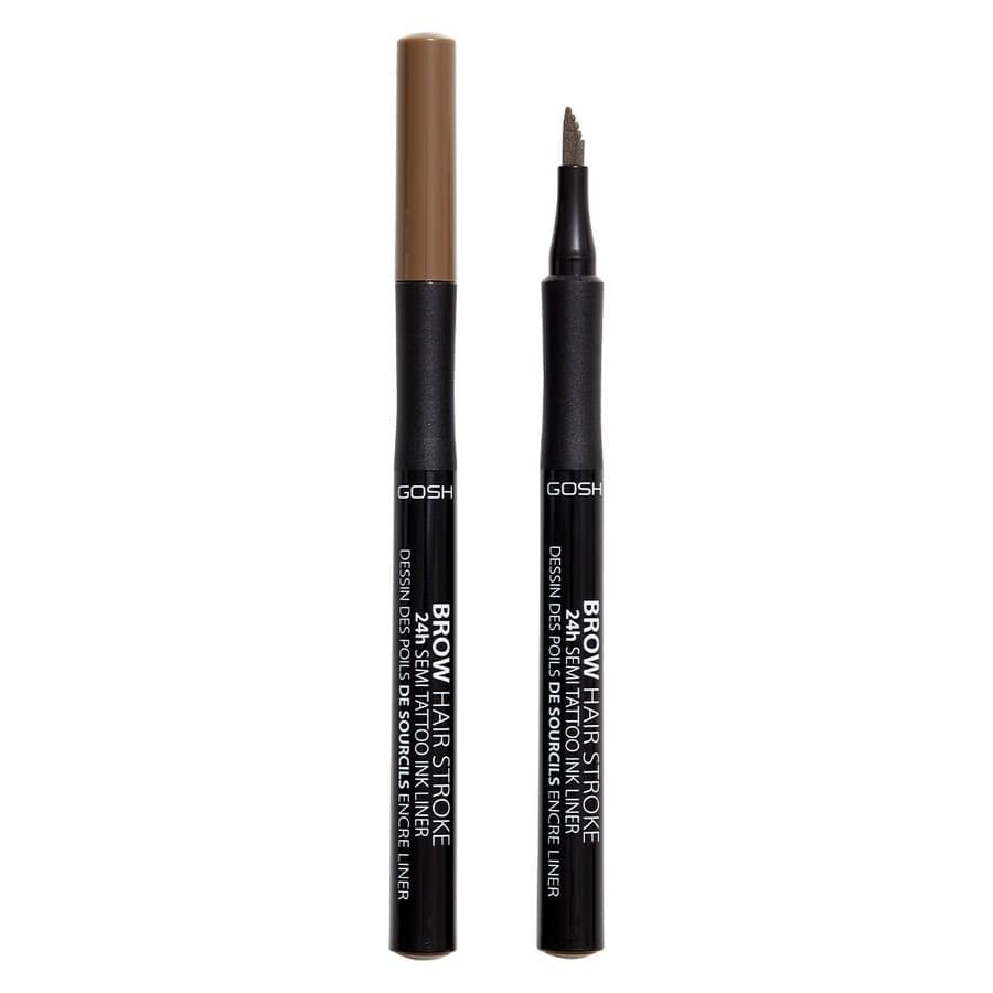 Gosh Brow Hair Stroke precyzyjny pisak do stylizacji brwi. 002 Grey Brown