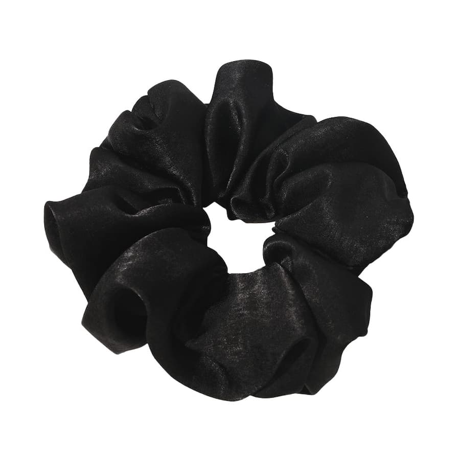 Gumka do Włosów Chris Rubin Aris XL Scrunchie - Czarny Szyfon Gumki do włosów 1 ct Czarny Damski