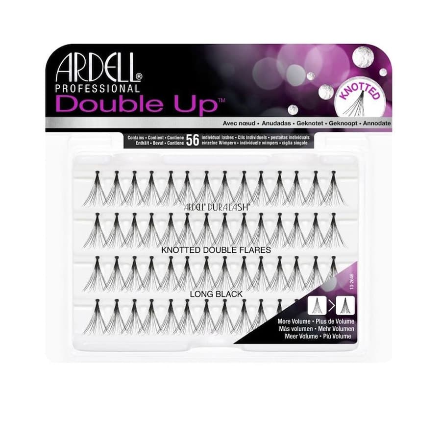 ARDELL INDIVIDUALS DOUBLE UP wiązane podwójne spodnie dzwony #długie czarne Sztuczne rzęsy 1 ct