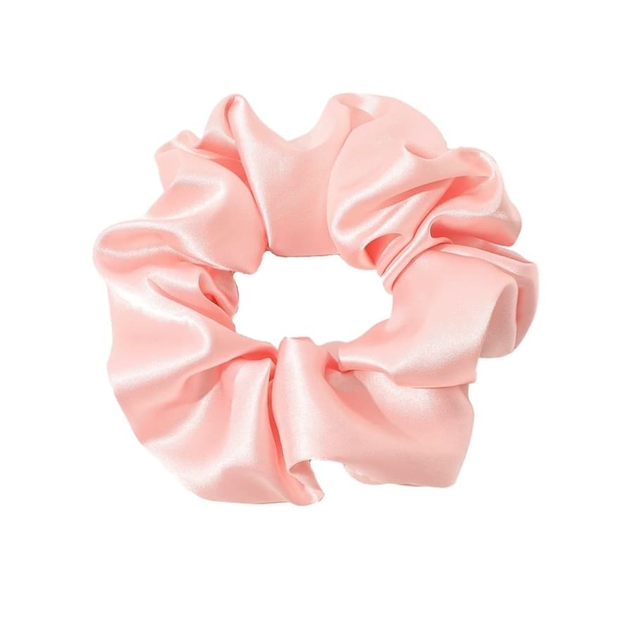 SOHO SOHO Satynowa Gumka do Włosów Scrunchie - Ciemnozielona Gumki do włosów 1 ct Nude Damski