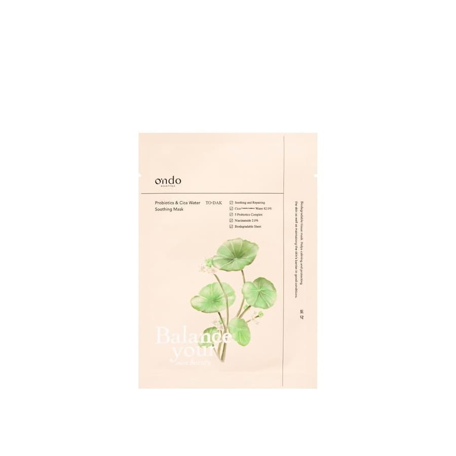 TO-DAK PROBIOTICS & CICA WATER SOOTHING MASK Zestawy do pielęgnacji twarzy