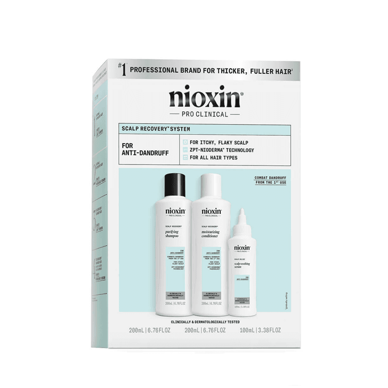 Scalp Recovery Kit (BOX) | Zestaw regenerujący skórę głowy: szampon + odżywka + serum