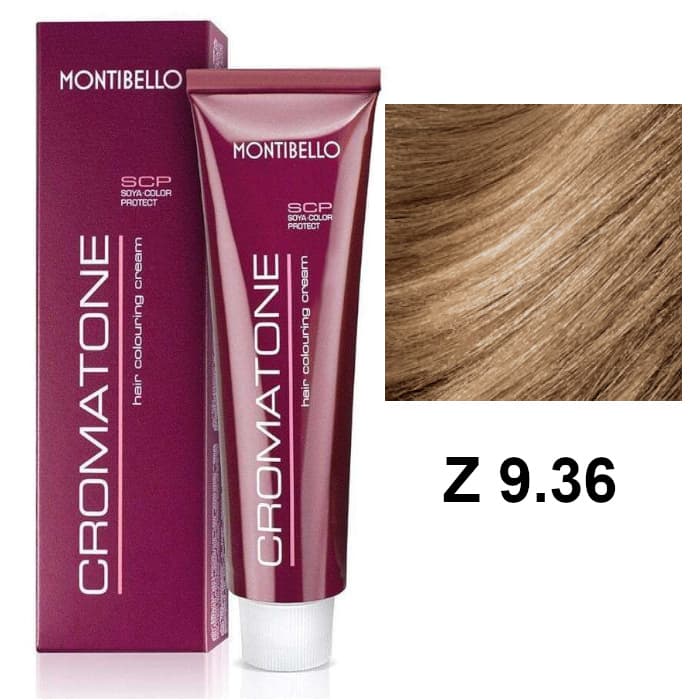 Cromatone Z | Trwała farba do włosów - kolor Z 9.36 kasztanowy złoty bardzo jasny blond
