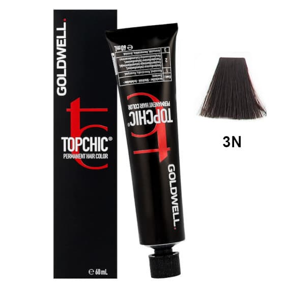 TopChic, Permanent Hair Dye, 03N Dark Brown
