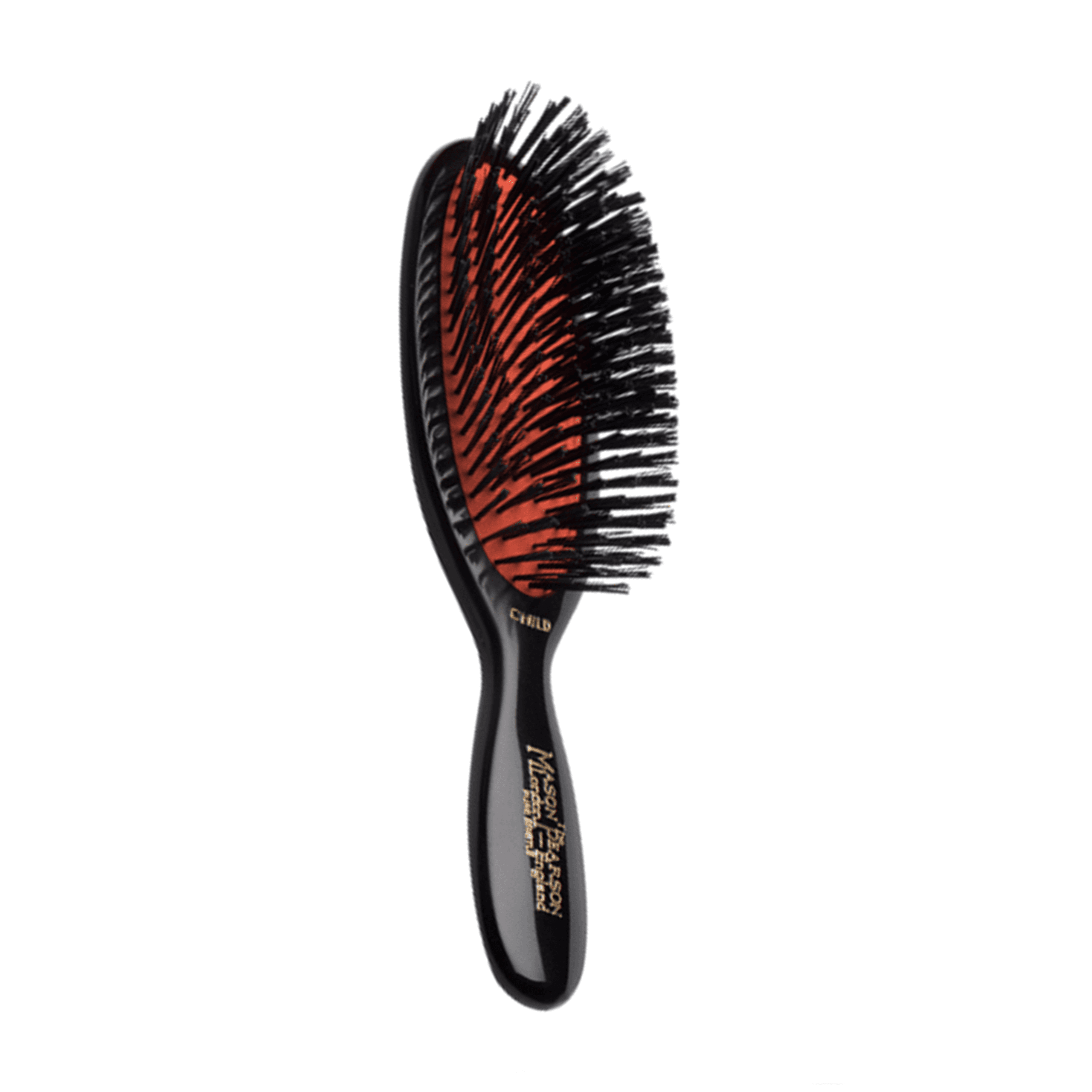 Pocket Bristle Child (CB4) – Szczotka z naturalnego włosia – Dark Ruby – dla dzieci i bardzo cienkich włosów