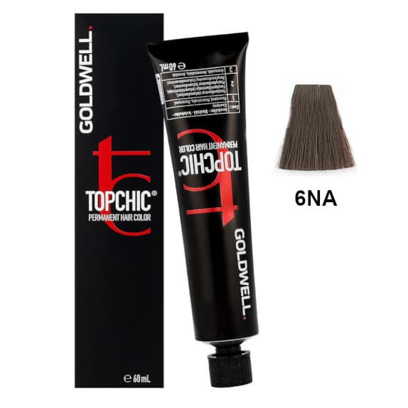 Topchic Hair Color profesjonalna permanentna farba do włosów do wszystkich rodzajów włosów 6NA