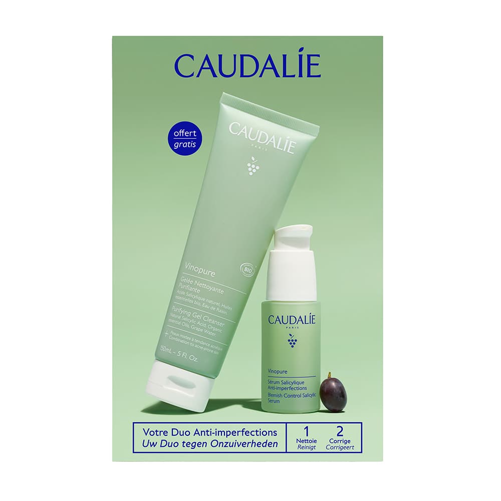 Vinopure | Zestaw do cery trądzikowej z serum i żelem oczyszczającym