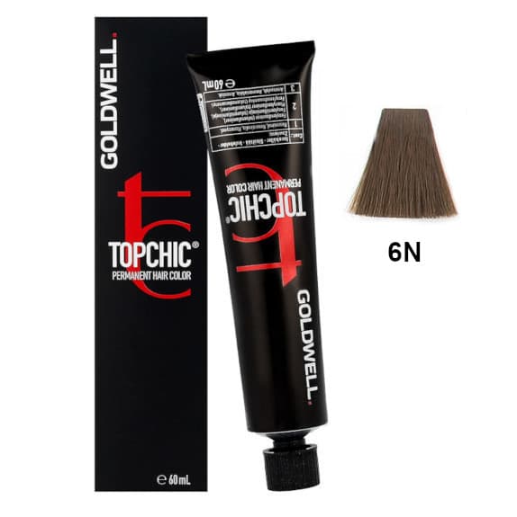 Topchic Hair Color profesjonalna permanentna farba do włosów do wszystkich rodzajów włosów 6N
