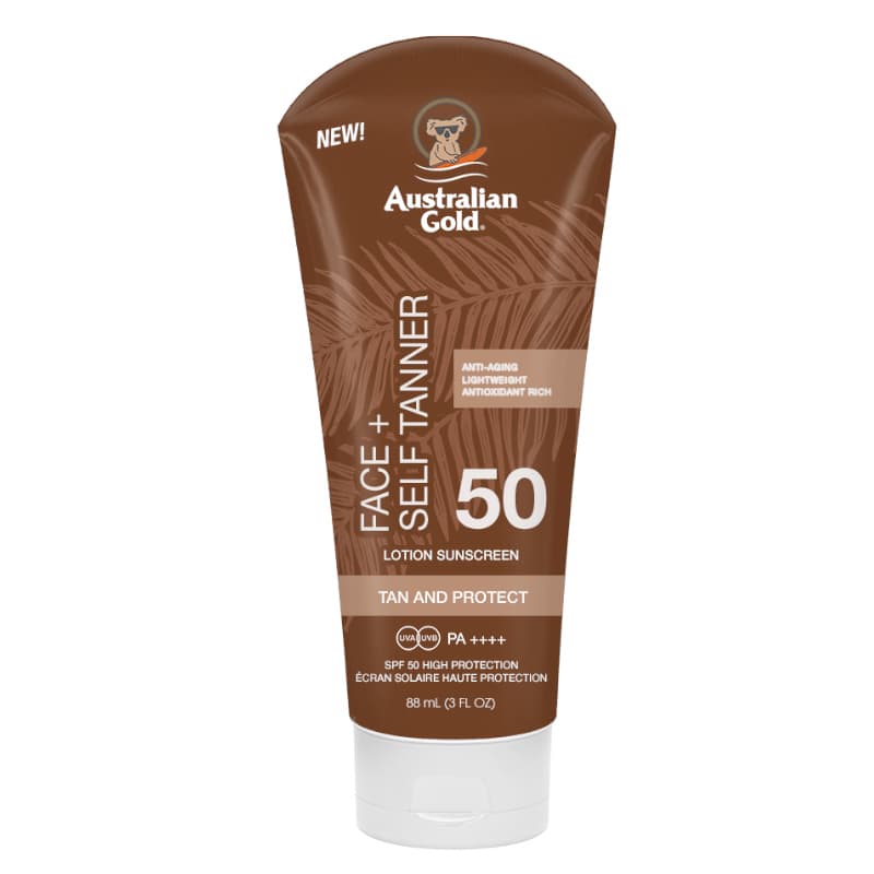 Face Self Tanner SPF50 sunscreen