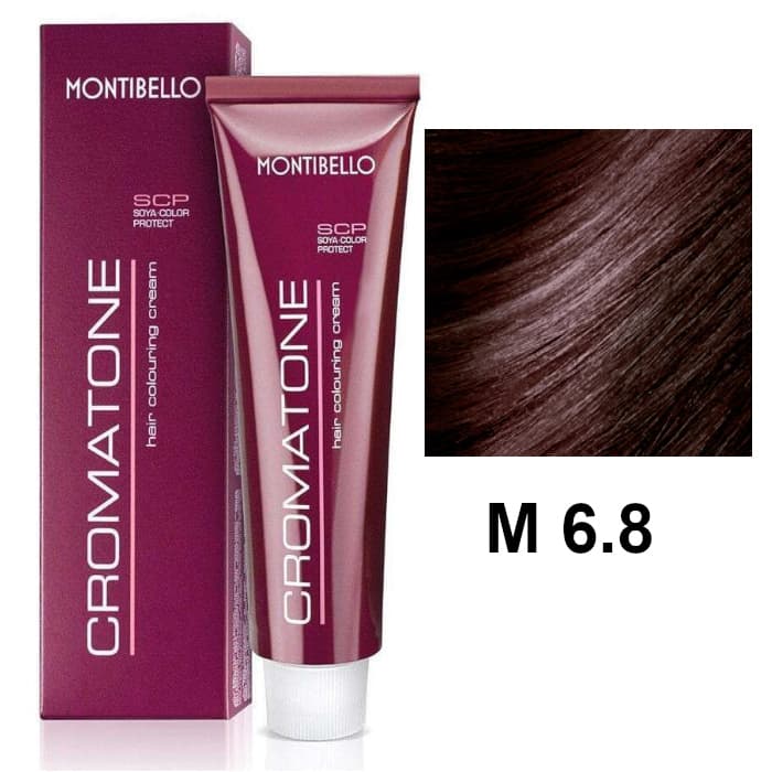 Cromatone M | Trwała farba do włosów - kolor M 6.8 purpurowy ciemny blond