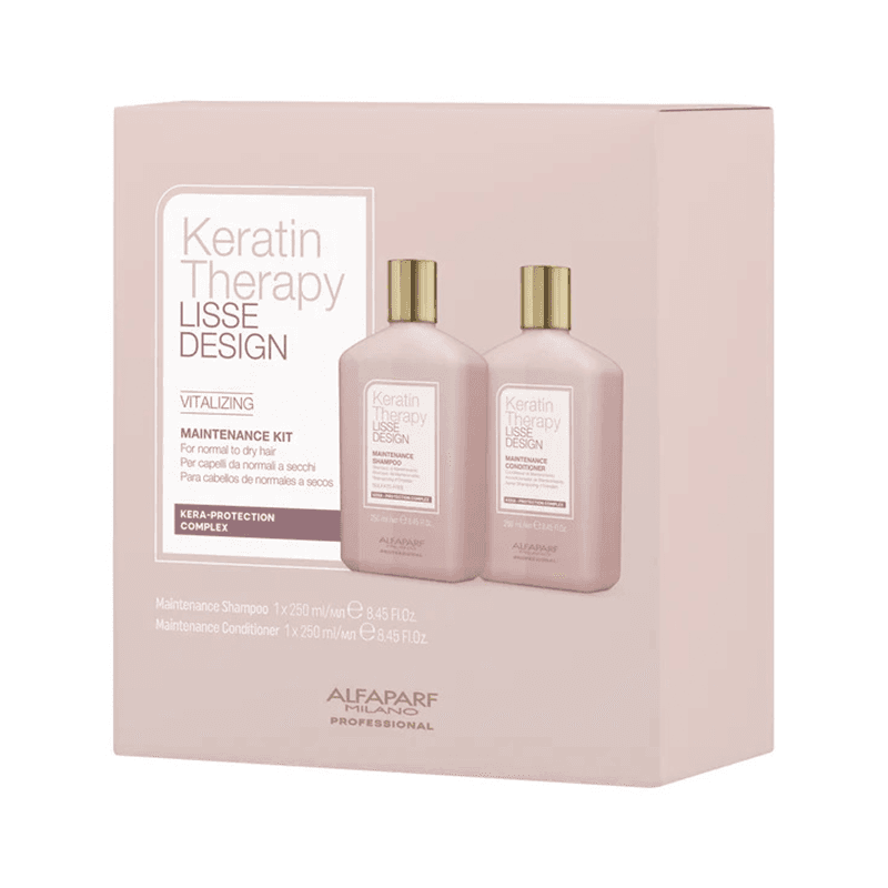 Keratin Therapy Lisse Design Vitalizing Maintenance | Zestaw po zabiegu keratynowego prostowania: szampon + odżywka
