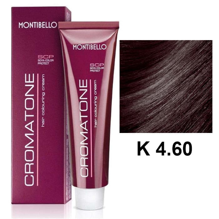 Cromatone K | Trwała farba do włosów - kolor K 4.60 naturalny kasztanowy brąz