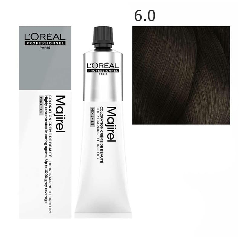 Majirel | Trwała farba do włosów - kolor 6.0 głęboki ciemny blond