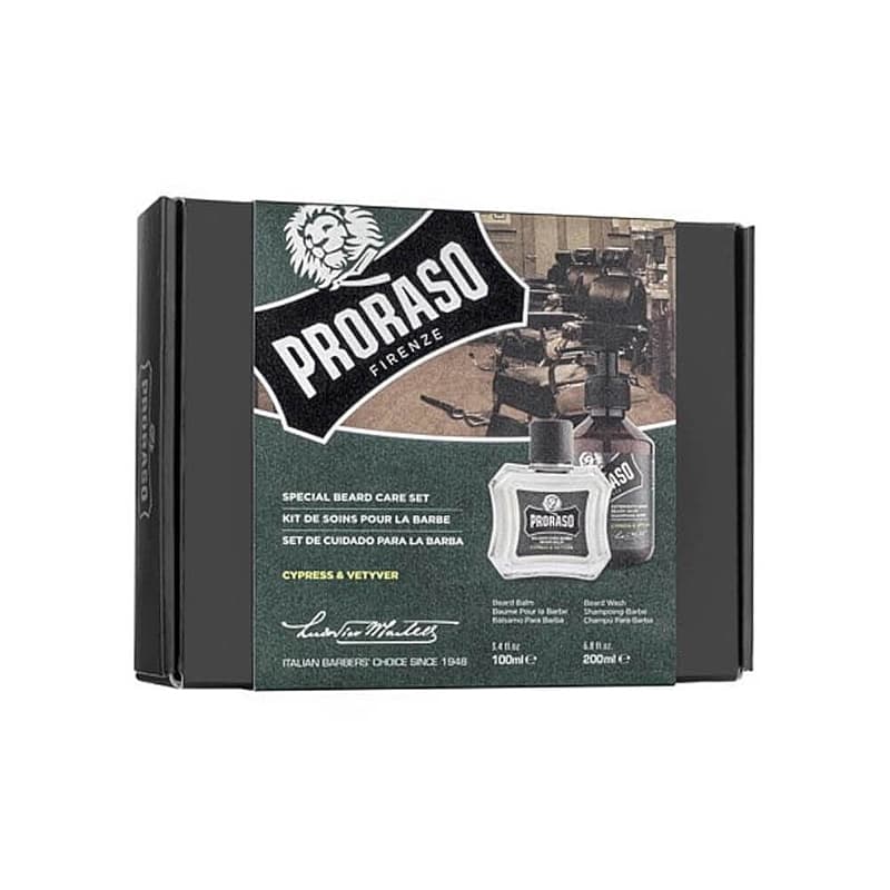 Duo Pack Beard Cypress and Vetyver | Zestaw do pielęgnacji brody balsam + szampon