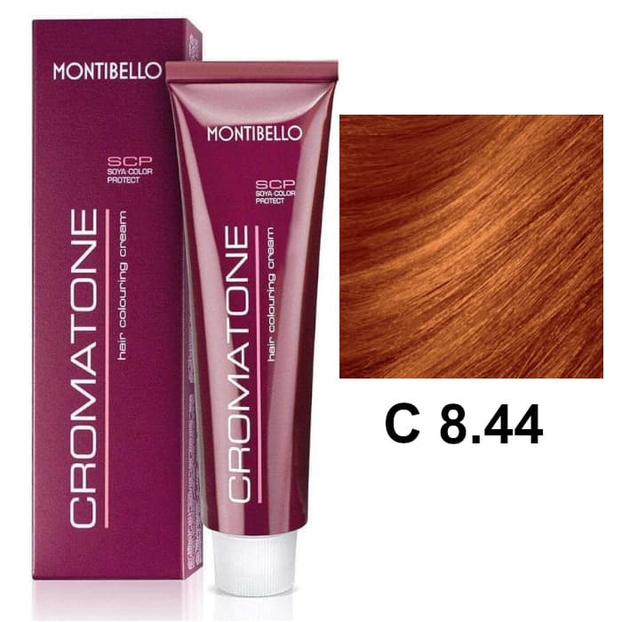 Cromatone C | Trwała farba do włosów - kolor C 8.44 intensywny miedziany jasny blond