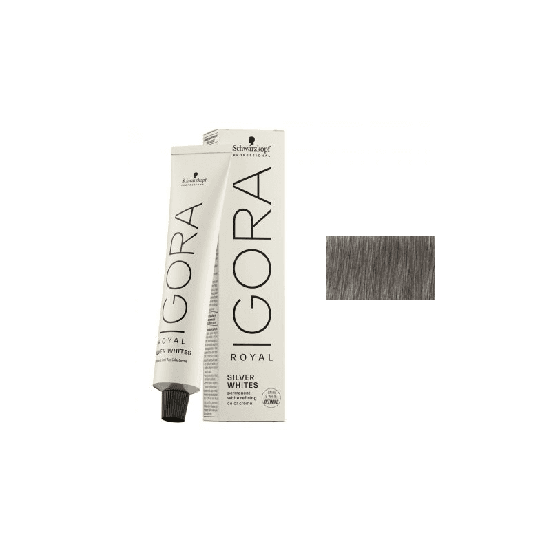 Igora Silver Whites | Farba do włosów siwych - kolor Slate Grey - niebiesko-szary