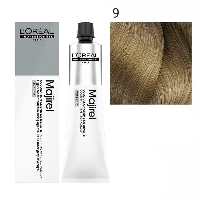 Majirel | Trwała farba do włosów - kolor 9 bardzo jasny blond