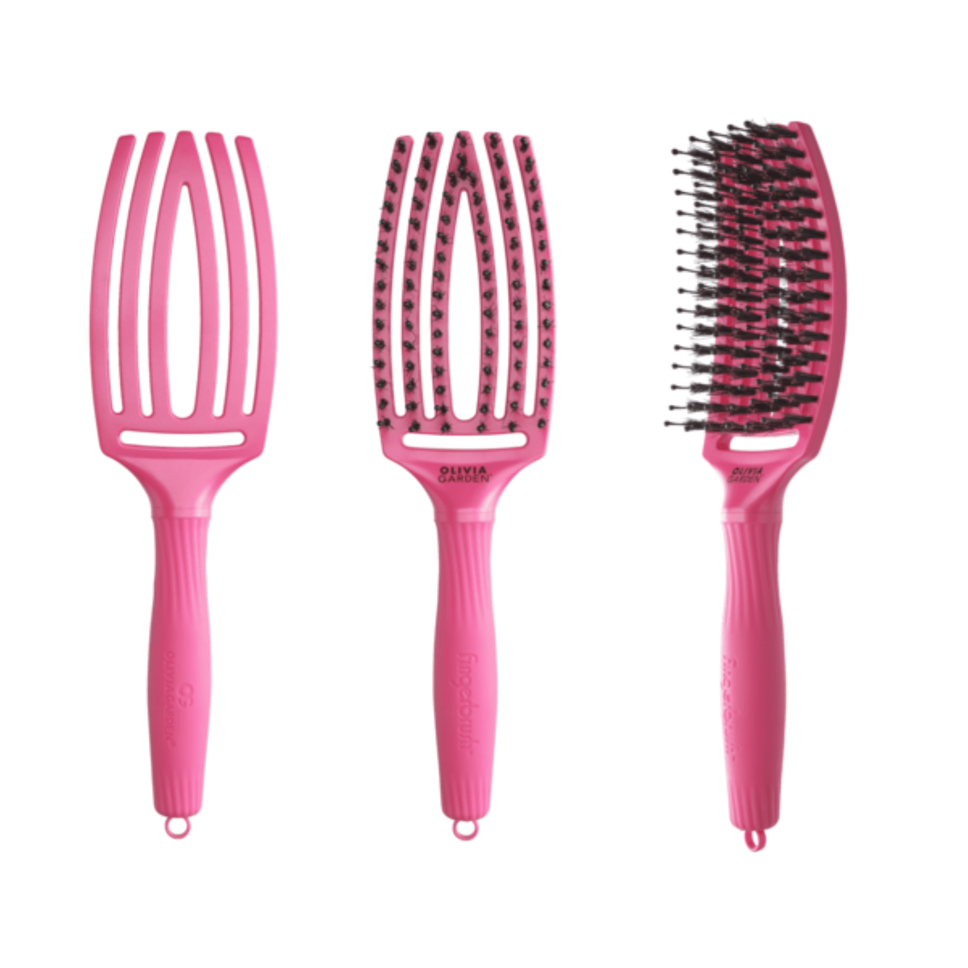 Finger Brush M And Beyond | Czerwona szczotka do rozczesywania włosów