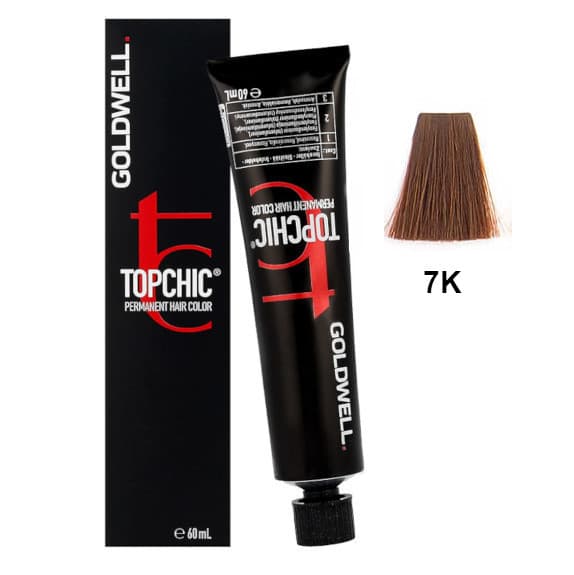 Topchic Hair Color profesjonalna permanentna farba do włosów do wszystkich rodzajów włosów 7K