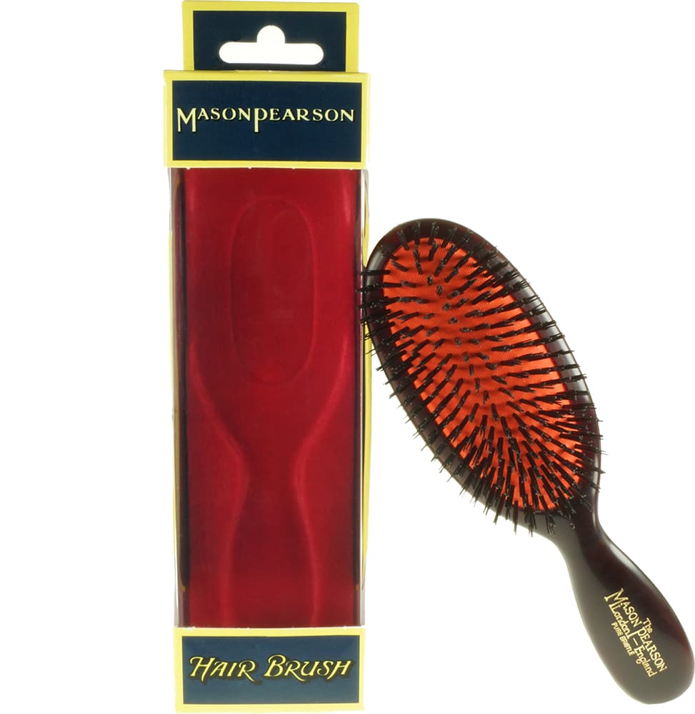 Pocket Bristle | Mała szczotka do włosów cienkich - czarna