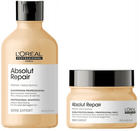 Absolut Repair | Zestaw regenerujący do włosów: szampon + maska