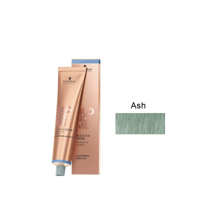 BLONDME Bleach&Tone Krem tonujący i rozjaśniający do włosów blond - Ash Additive