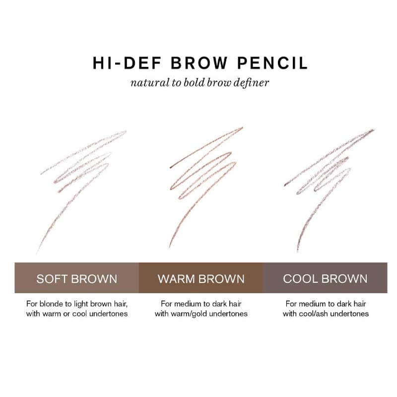 Hi-Def Brow Pencil | Wodoodporna kredka do brwi - zimny brąz