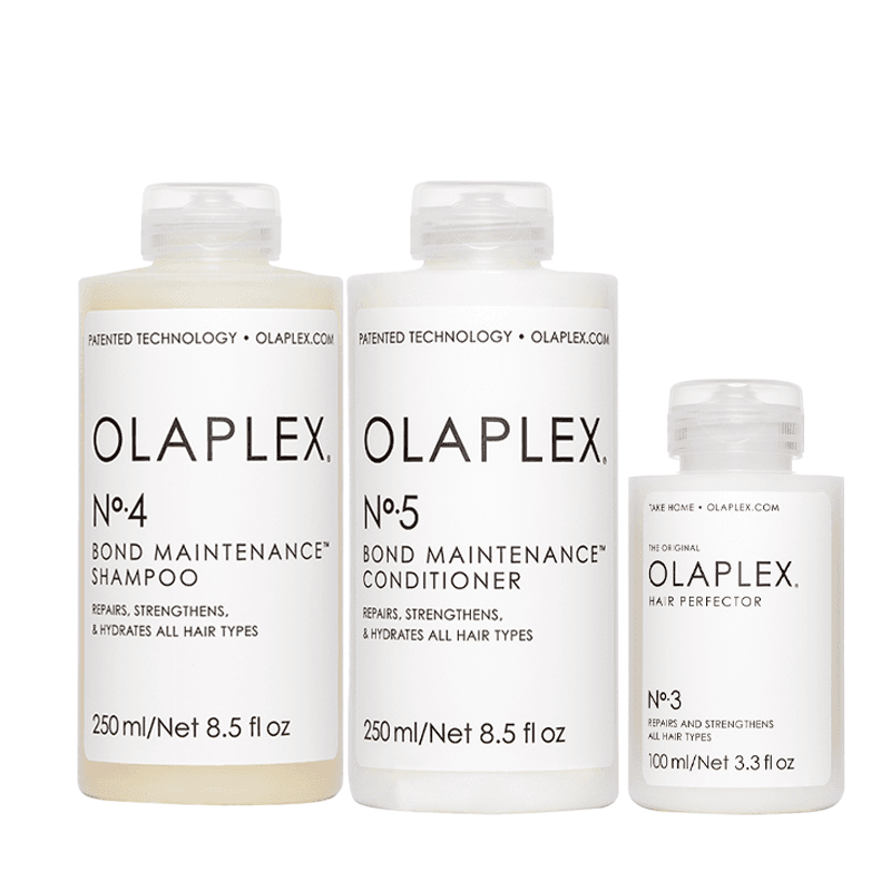 Bond Maintenance + Hair Perfector | Zestaw: Olaplex No. 4 szampon + Olaplex No. 5 odżywka + Hair Perfector No. 3 regeneracja