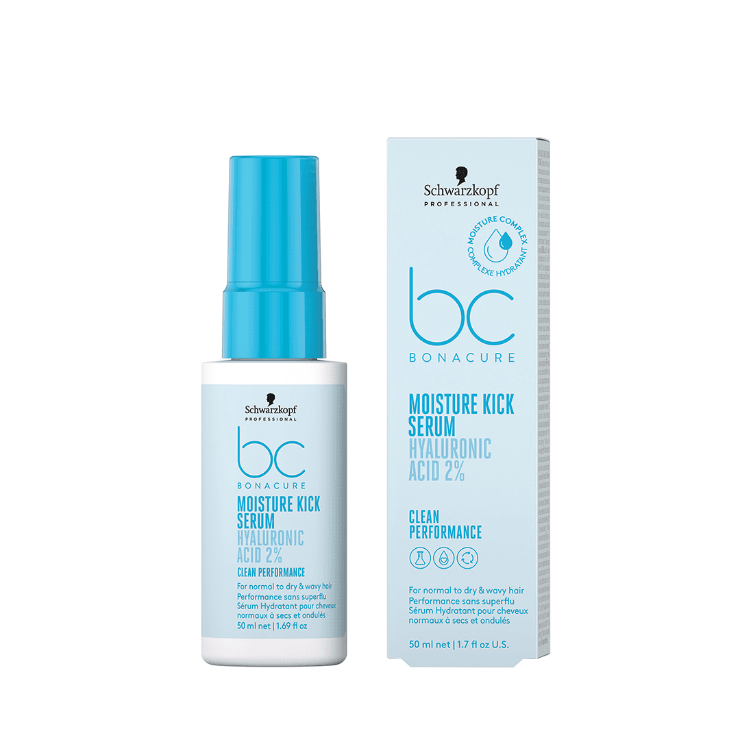BC Bonacure Moisture Kick | Nawilżające i ultralekkie serum hialuronowe do włosów
