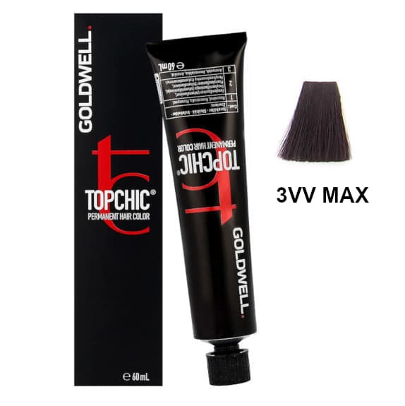 TopChic, Permanent Hair Dye, 3VV Dark Violet