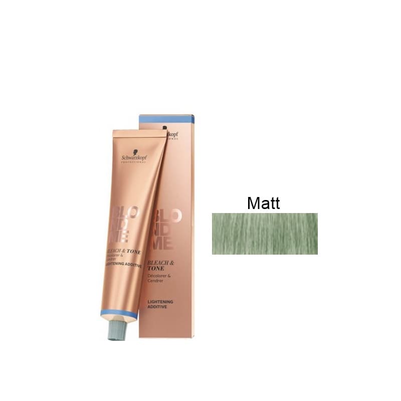 BLONDME Bleach&Tone Krem tonujący i rozjaśniający do włosów blond - Matt Additive