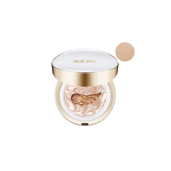 Signature Essence Cover Pact Long Stay (with Refill) -/one - No.23 Medium Beige