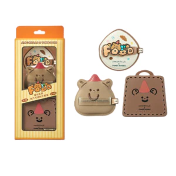 Tunee Goods Collection Dark Choco Complexion Puffs - puff & case - Croissant Combo