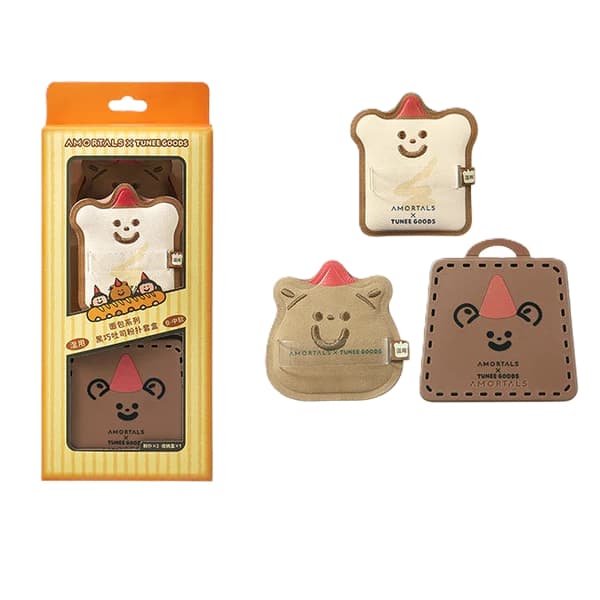 Tunee Goods Collection Dark Choco Complexion Puffs - puff & case - Toast