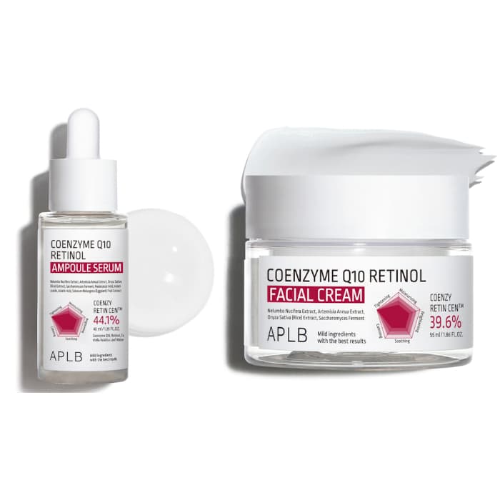 zestaw: Coenzyme Q10 Retinol serum ampułkowe do twarzy + Coenzyme Q10 Retinol krem do twarzy