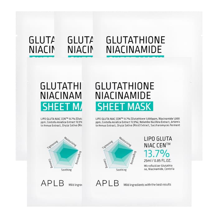 Glutathione Niacinamide Sheet Mask - (.) Set