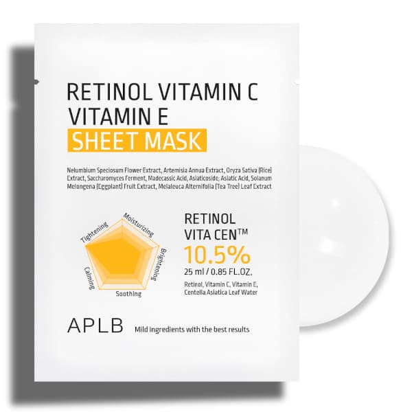 Retinol Vitamin C Vitamin E Sheet Mask -.*