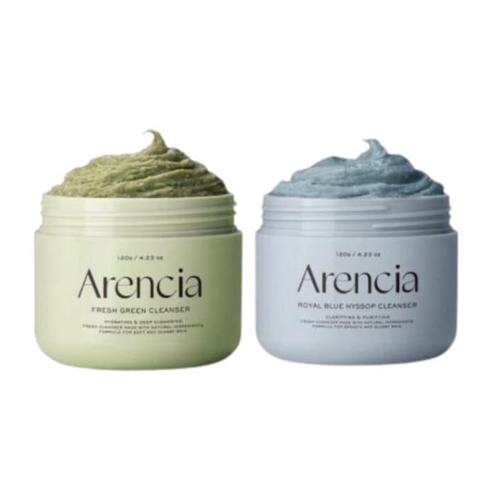 Fresh Green + Royal Blue Rice Mochi Cleanser — zestaw dwóch past do twarzy