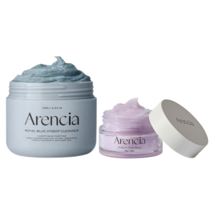 Fresh Royal Blue Rice Mochi Cleanser + Hyssop Fume Balm — zestaw do twarzy