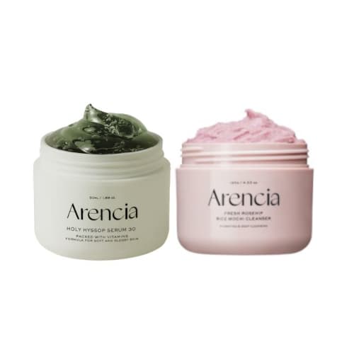 Fresh Royal Rosehip Rice Mochi Cleanser + Holy Hyssop Serum 30 — zestaw do twarzy