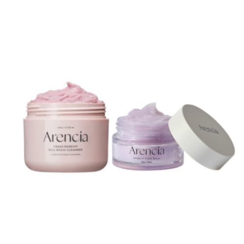 Fresh Royal Rosehip Rice Mochi Cleanser + Hyssop Fume Balm — zestaw do twarzy