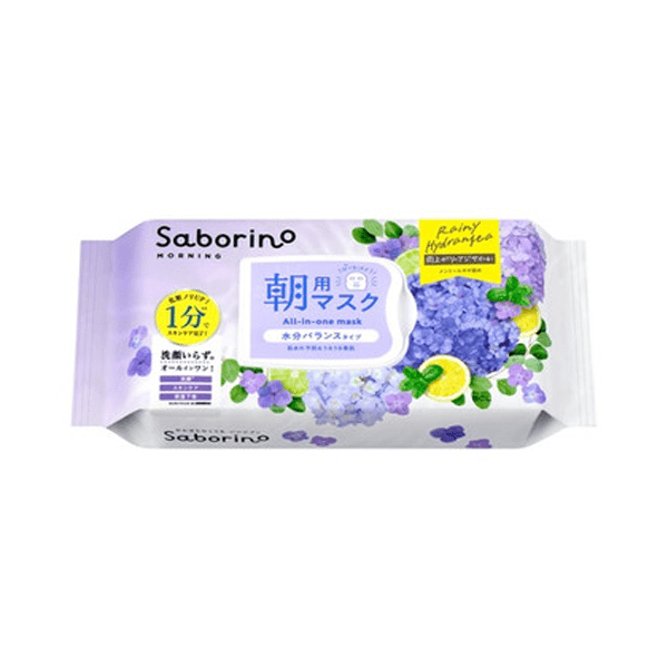 Saborino All-in-One Morning Mask - - Rainy Hydrangea