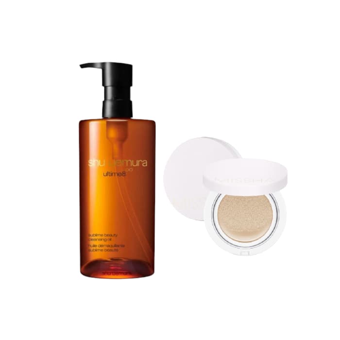 MISSHA x Shu Uemura - Magic Cushion Cover Lasting - No.21 X Shu Uemura - Ultime8 Sublime Beauty Cleansing Oil - (.)