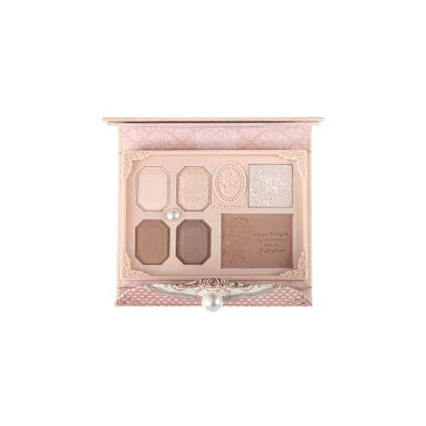 Pearl Embossed Western Antique Makeup Palette - - CR721 Apricot Tea