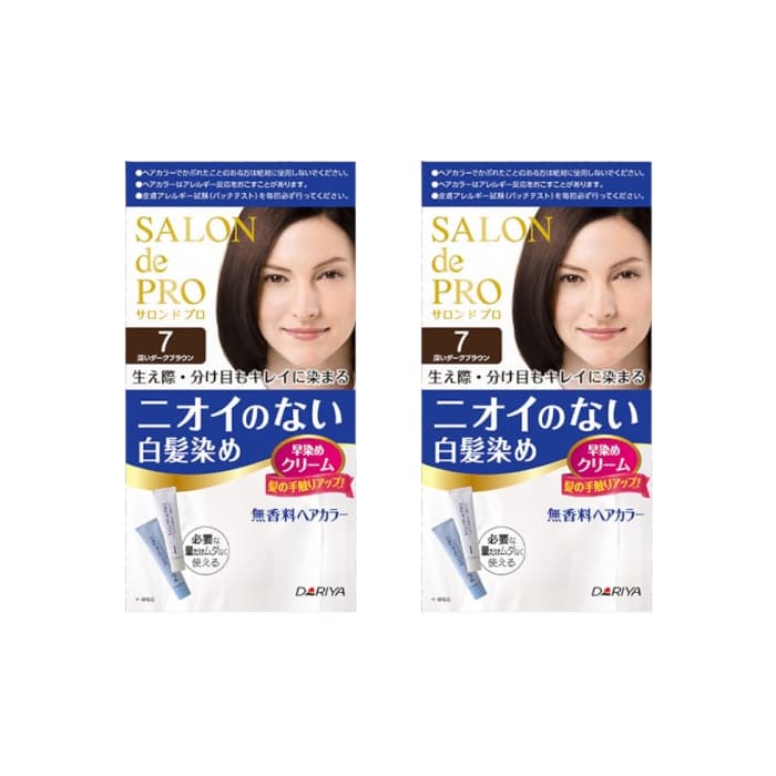 Salon De Pro - Hair Color Cream - 1pudełko - 7 Deep dark brown (.) Set