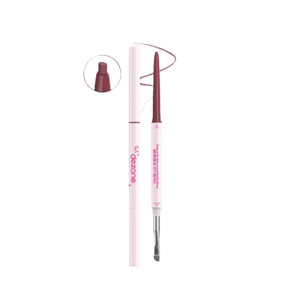 Pędzel do eyelinera w żelu z podwójnym zakończeniem - 60mg - J03 Red Brown