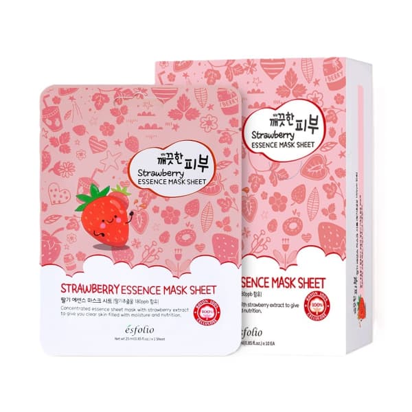 Maska w płachcie Pure Skin Essence - - Strawberry